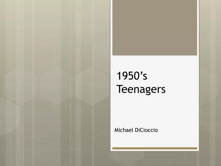 1950 s teenagers