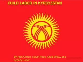 Child Labor in Kyrgyzstan
