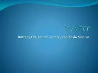 Water