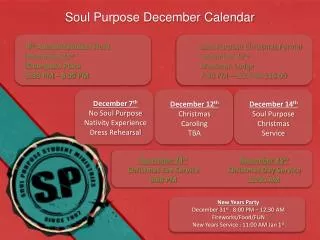 Soul Purpose December Calendar
