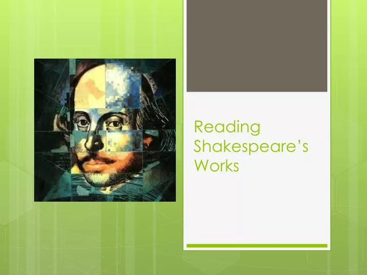 reading shakespeare s works