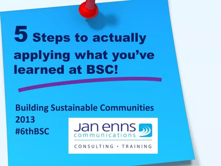 5 steps to actually applying what you ve learned at bsc