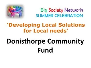 Big Society Network SUMMER CELEBRATION