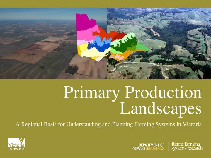 primary production landscapes