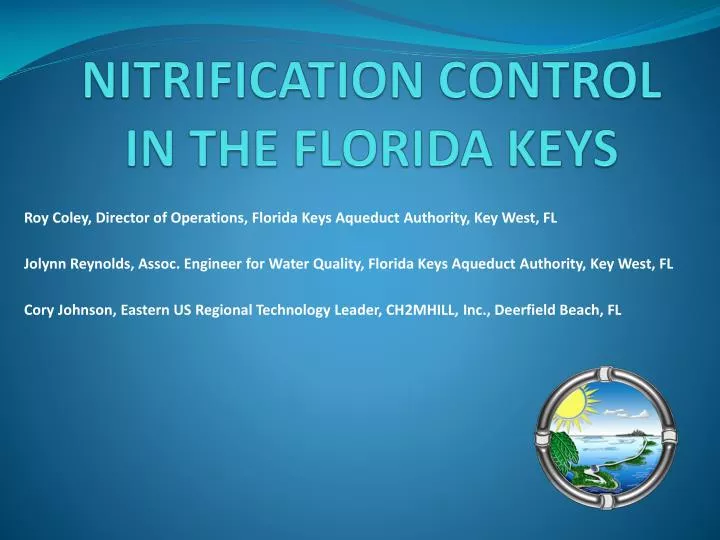 nitrification control in the florida keys