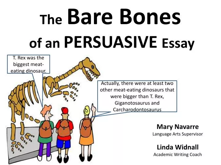 the bare bones of an persuasive essay