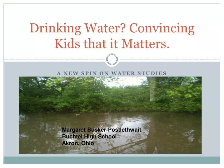 drinking water convincing kids that it matters