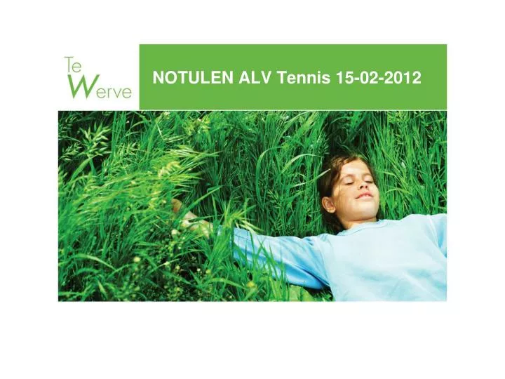 notulen alv tennis 15 02 2012