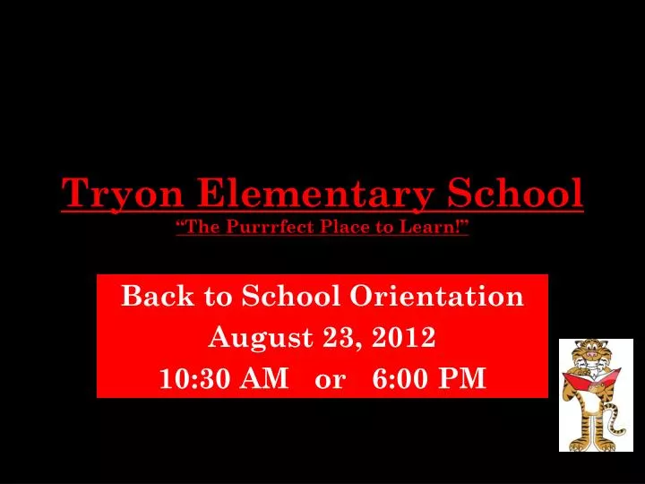 tryon elementary school the purrrfect place to learn