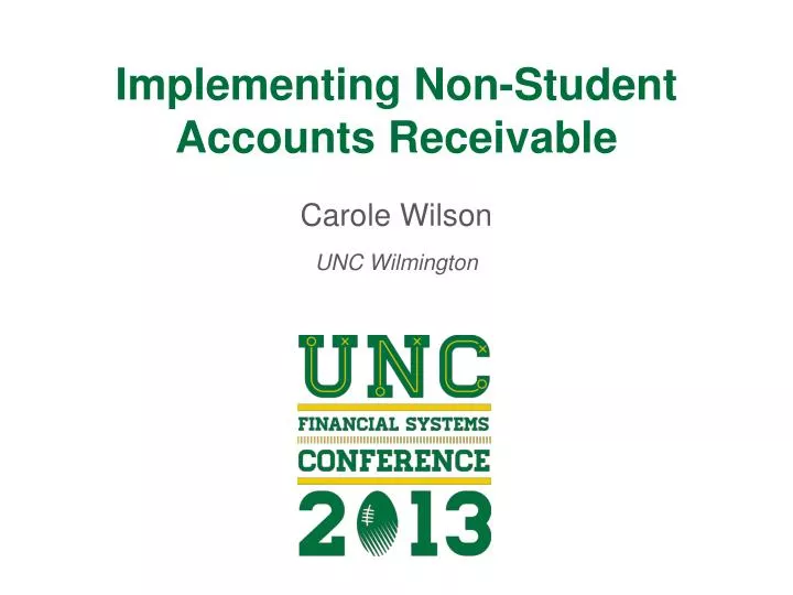 implementing non student accounts receivable