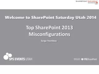 Top SharePoint 2013 Misconfigurations