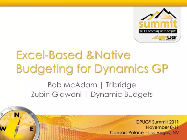 excel based native budgeting for dynamics gp
