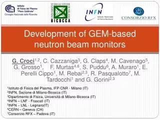 Development of GEM-based neutron beam monitors