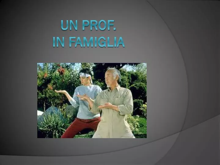 un prof in famiglia