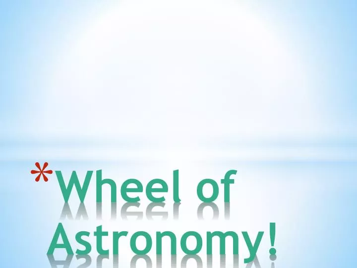 wheel of astronomy