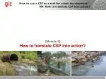 [ Module 4] How to translate CSP into action? - slide 1