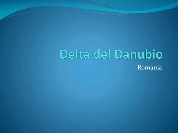 delta del danubio