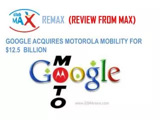 REMAX (REVIEW FROM MAX)