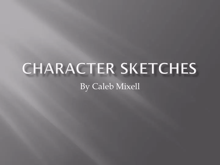 character sketches