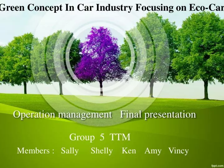 operation management final presentation