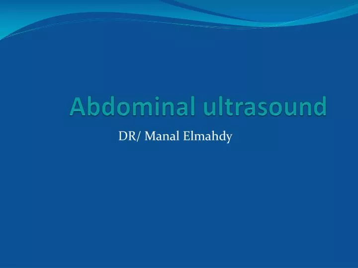 abdominal ultrasound