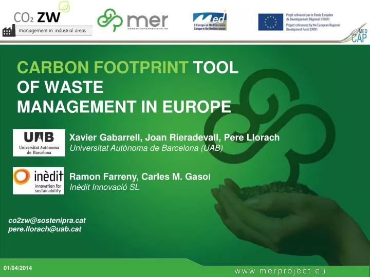 carbon footprint tool of waste management in europe