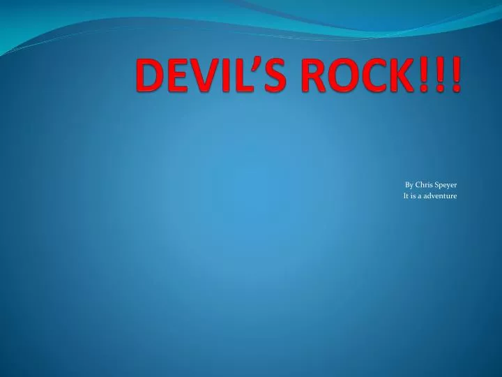 devil s rock