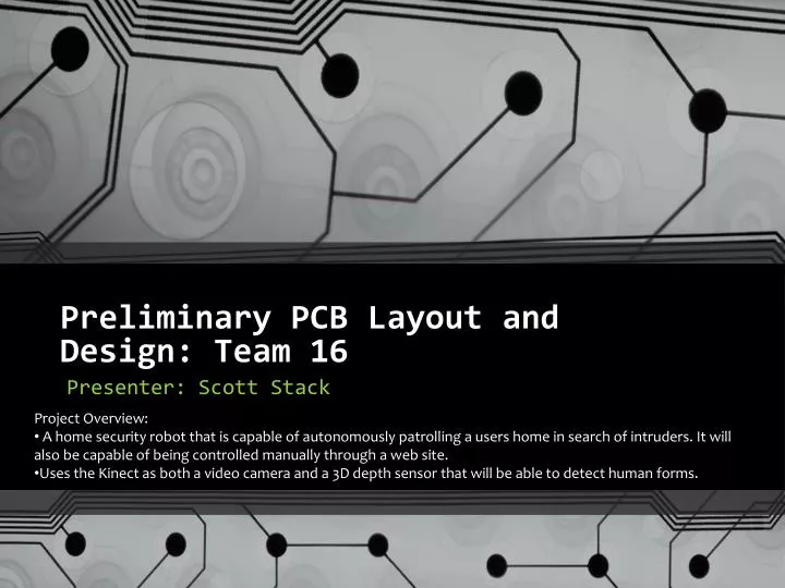 preliminary pcb layout and design team 16