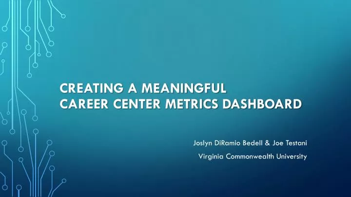 creating a meaningful career center metrics dashboard