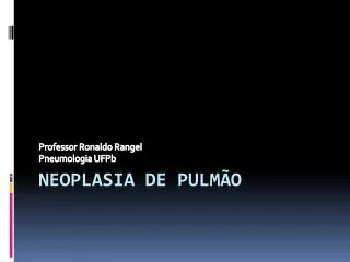 professor ronaldo rangel pneumologia ufpb