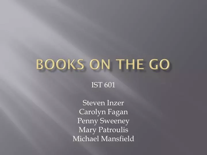 books on the go