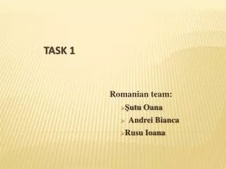 Task 1