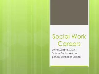 Social Work Careers