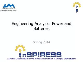Engineering Analysis: Power and Batteries