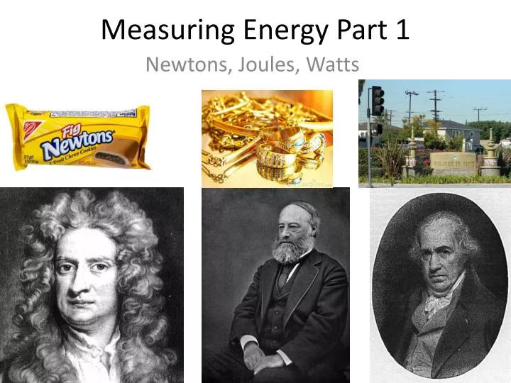 measuring energy part 1