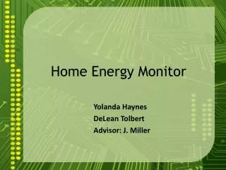 Home Energy Monitor