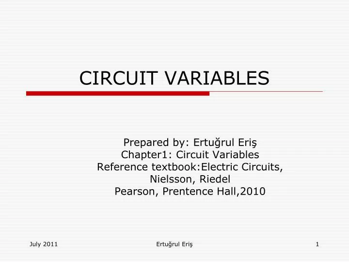 circuit variables