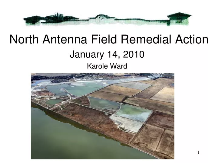 north antenna field remedial action
