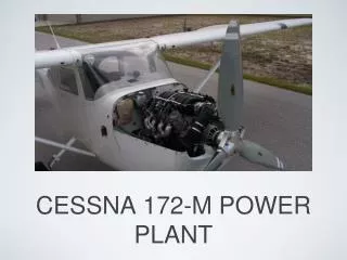 CESSNA 172-M POWER PLANT