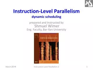 Instruction-Level Parallelism dynamic scheduling