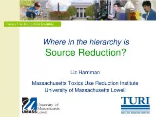 Where in the hierarchy is Source Reduction?