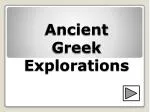 Ancient Greek Explorations - slide 1