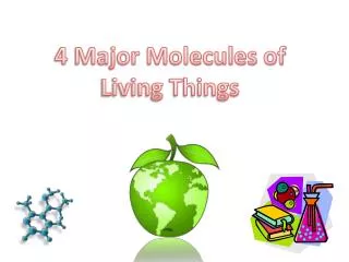 4 Major Molecules of Living Things