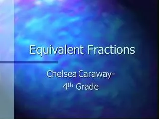 equivalent fractions