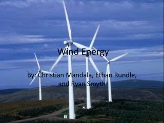 wind energy