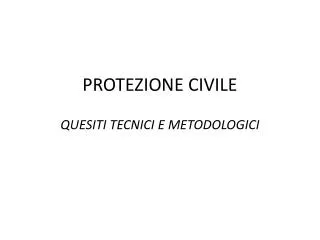 protezione civile