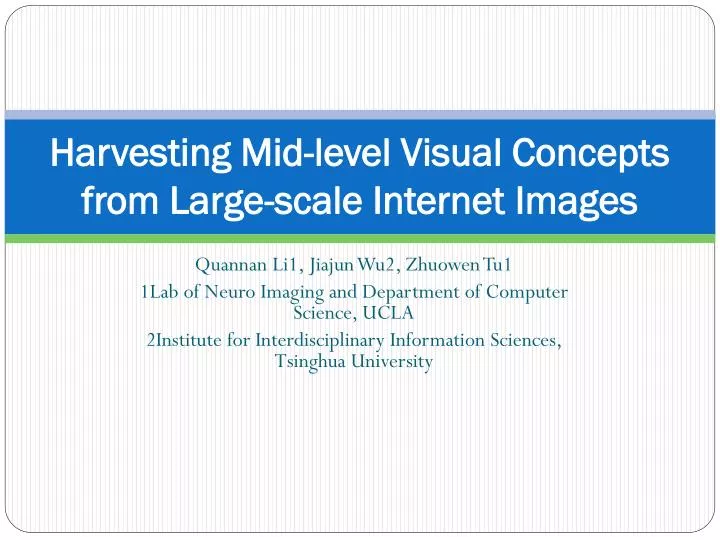 harvesting mid level visual concepts from large scale internet images