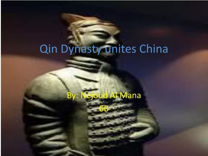 qin dynasty unites china