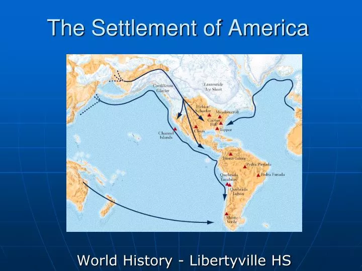 the settlement of america