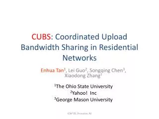 CUBS : Coordinated Upload Bandwidth Sharing in Residential Networks